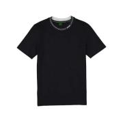 Casual Katoenen T-Shirt voor Mannen Hugo Boss , Blue , Heren