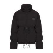 Zwarte VLogo Puffer Jas Ritssluiting Valentino Garavani , Black , Here...