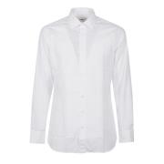 Klassieke Lange Mouw Shirt Lardini , White , Heren