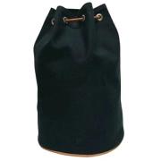 Pre-owned Canvas shoulder-bags Hermès Vintage , Black , Dames