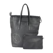 Pre-owned Leather totes Louis Vuitton Vintage , Black , Dames