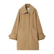 Oversized Kamelenwollen Jas Rodebjer , Brown , Dames