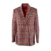 Rode Blazer voor Dames Pinko , Multicolor , Dames