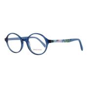 Blauwe Ronde Kunststof Optische Monturen Emilio Pucci , Blue , Dames