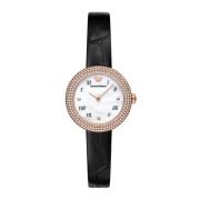 Hedendaagse Analoge Horloge met Rhinestone Emporio Armani , Pink , Dam...