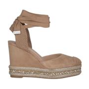 Glitter Sleehak Sandaal Alma EN Pena , Brown , Dames