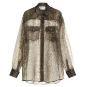 Beige Oversized Shirts Sportmax , Multicolor , Dames