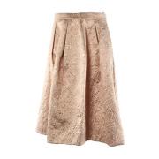 Bruine Metallic Rok Pinko , Brown , Dames