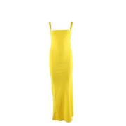 Gele Jurk 100278 a0jw Pinko , Yellow , Dames