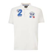 Katoen Piqué Polo Shirt La Martina , White , Heren