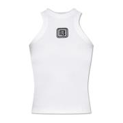 Top met logo Balmain , White , Dames