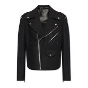 Wollen Jas Balmain , Black , Heren