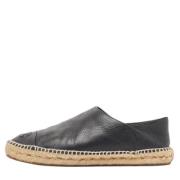 Pre-owned Leather flats Chanel Vintage , Black , Dames