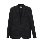 Pre-owned Wool outerwear Yves Saint Laurent Vintage , Black , Heren