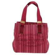 Pre-owned Canvas totes Louis Vuitton Vintage , Red , Dames