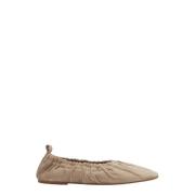 Suede Ballerina Flats Flattered , Beige , Dames