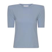 Klassiek Katoenen T-Shirt Remain Birger Christensen , Blue , Dames