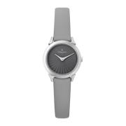 Elegante Analoge Leren Horloge Pierre Cardin , Gray , Dames