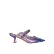 Puntige Neus Hak Schoen Alma EN Pena , Purple , Dames