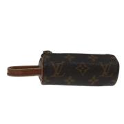 Pre-owned Canvas clutches Louis Vuitton Vintage , Brown , Unisex