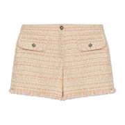 Tweed Shorts Versace , Multicolor , Dames