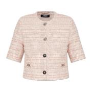 Tweed Blazer Versace , Pink , Dames