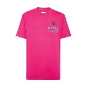 Stijlvolle T-shirts voor Mannen en Vrouwen Philipp Plein , Pink , Here...