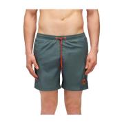 Mannen Logo Boxershorts Sundek , Green , Heren