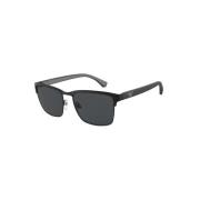 Mat Zwart Zonnebril Ea2087 Emporio Armani , Black , Unisex