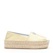 Pre-owned Leather espadrilles Prada Vintage , Yellow , Dames