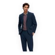 Slim Fit Blazer Selected Homme , Blue , Heren