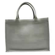 Pre-owned Leather totes Dior Vintage , Gray , Dames