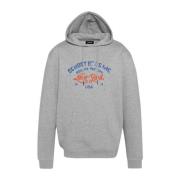 Spencer Hoodie Schott NYC , Gray , Heren