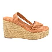 Chique Oker Platte Schoenen Ss23 Paloma Barceló , Orange , Dames