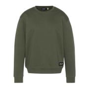 Groene Ronde Hals Sweatshirt Schott NYC , Green , Heren