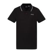 Zwarte Polo Shirt Katoen Piqué Schott NYC , Black , Heren