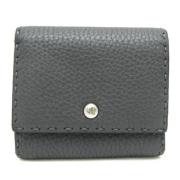 Pre-owned Leather wallets Fendi Vintage , Black , Dames