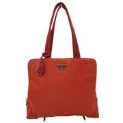 Pre-owned Fabric totes Prada Vintage , Red , Dames