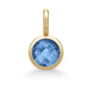 Gouden Kristal Hanger Ketting Julie Sandlau , Blue , Dames