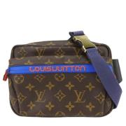 Pre-owned Canvas clutches Louis Vuitton Vintage , Brown , Dames