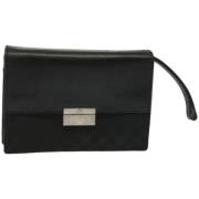 Pre-owned Canvas clutches Gucci Vintage , Black , Dames