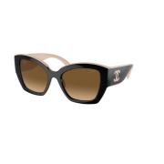 Gepolariseerde bruine gradient zonnebril Chanel , Black , Unisex