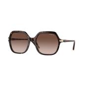 Bruin Gradient Zonnebril Model W65613 Vogue , Brown , Unisex