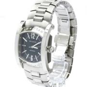 Pre-owned Stainless Steel watches Bvlgari Vintage , Black , Heren