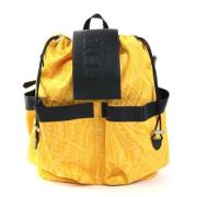 Pre-owned Canvas backpacks Fendi Vintage , Yellow , Dames