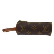 Pre-owned Canvas clutches Louis Vuitton Vintage , Brown , Dames