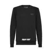 Statement Sweatshirt met Gewatteerde Details Philipp Plein , Black , H...