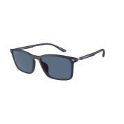 Blauw Frame Donkerblauwe Lenzen Zonnebril Emporio Armani , Blue , Here...