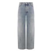 Hoge Taille Wijde Pijp Jeans Loewe , Blue , Dames