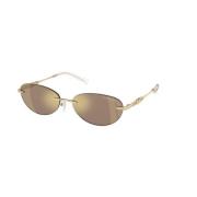 Mirrored Lens Sunglasses Manchester Michael Kors , Brown , Unisex